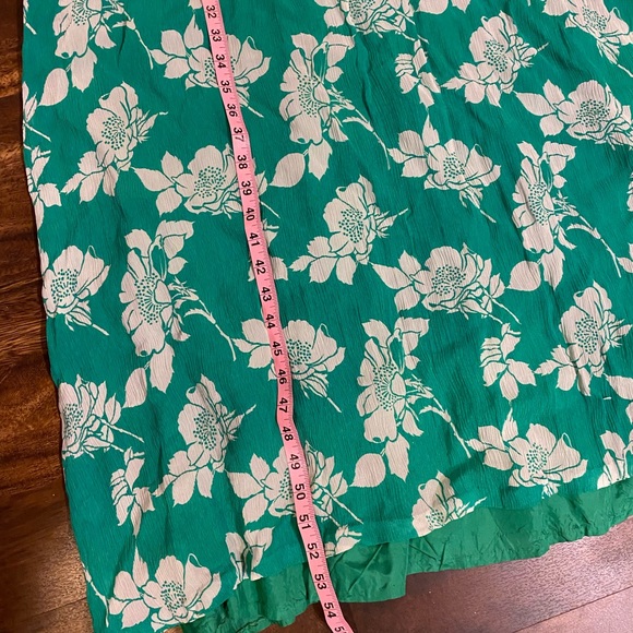 Vintage Vera Mont Paris Green Floral Maxi Dress - Picture 13 of 16